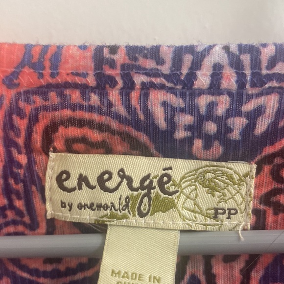 Energe by one world ribbed top blouse - Picture 3 of 5